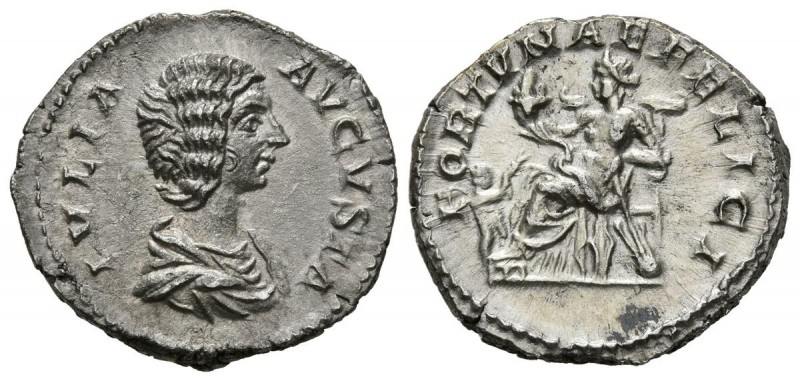 JULIA DOMNA. Denario. (Ar. 3,48g/19mm). 207-211 d.C. Roma. (RIC 554). Anv: Busto...