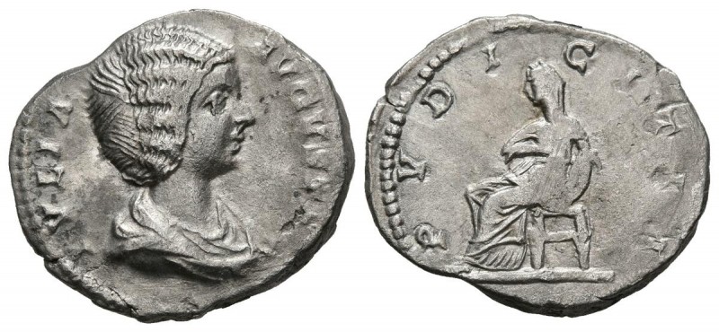 JULIA DOMNA. Denario. (Ar. 2,17g/18mm). 198-202 d.C. Laodicea. (RIC 644). Anv: B...