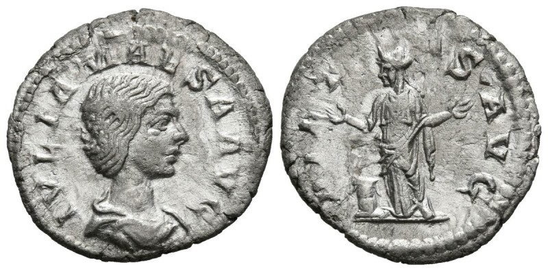 JULIA MAESA. Denario. (Ar. 1,38g/19mm). 218-222 d.C. Roma. (RIC 263). Anv: Busto...