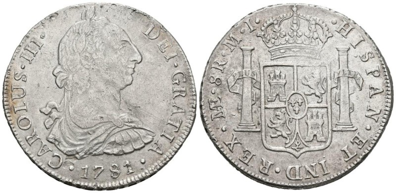 CARLOS III ( 1759-1788). 8 Reales. (Ar. 26,98g/40mm). 1781. Lima. MI. (Cal-2019-...