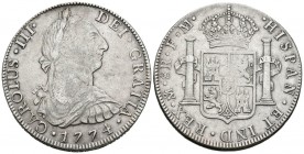 CARLOS III (1759-1788). 8 Reales. (Ar. 26,86g/39mm). 1774. México. FM. (Cal-2019-1108). MBC.