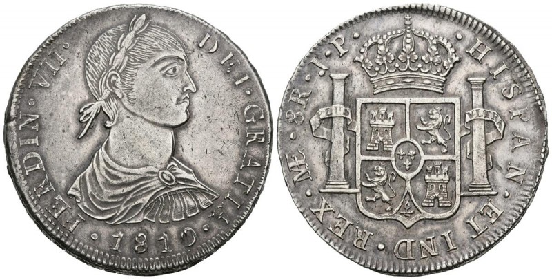 FERNANDO VII (1808-1833). 8 Reales. (Ar. 27,16g/39mm). 1810. Lima. JP. (Cal-2019...