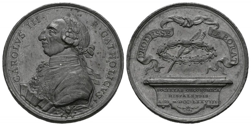 CARLOS III (1759-1788). Premio de la Real Sociedad Económica Sevillana de Amigos...