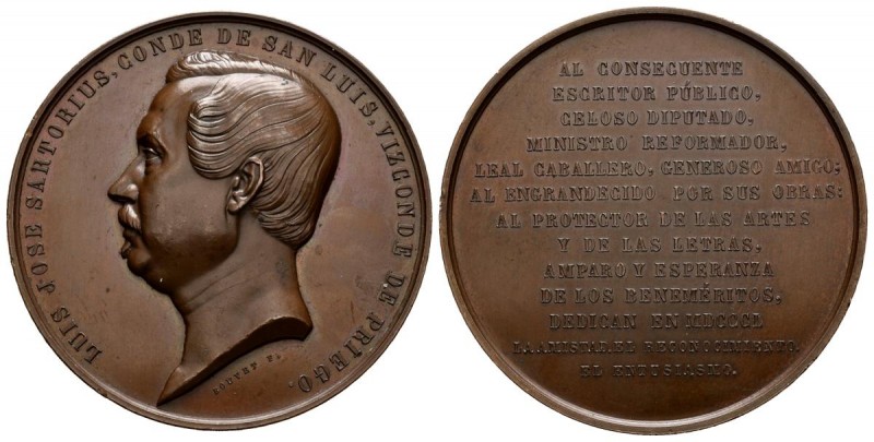 ISABEL II (1833-1868). Luis José Sartorius. Conde de San Luis y Vizconde Priego....