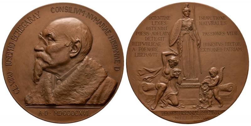 ALFONSO XIII (1885-1931). José Echegaray. Conmemoración del Premio Nobel. (Ae. 7...