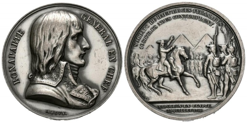 NAPOLEON BONAPARTE, Emperador (1804-1821). Conmemoración de la Batalla de las Pi...