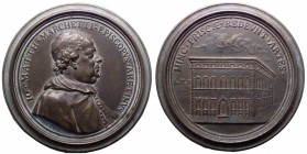 Medaglie - Giovanni Matteo Marchetti (1647-1704) medaglia di grandissimo modulo emessa nel 1702 per la costruzione palazzo di famiglia a Pistoia all'i...