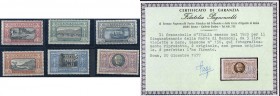 Filatelia - ITALIA REGNO - 1923 Alessandro Manzoni - (151/56) - Cat. 3250 € - Cert. Pagnoncelli per il 5 lire
(**)/Nuovi senza linguella

Shipping ...