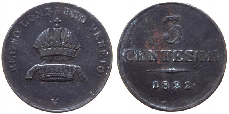 Lombardo Veneto - Venezia - Francesco I d'Asburgo Lorena (1815-1835) 3 Centesimi...