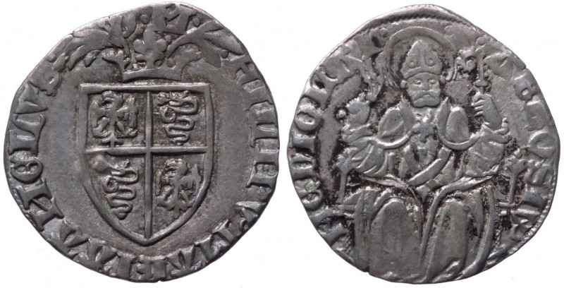 Milano - Filippo Maria Visconti (1412-1447) Grosso da 2 soldi tipo con scudo e S...
