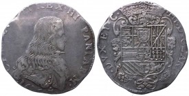 Milano - Ducato di Milano - Dominazione spagnola (1535-1706) - Carlo II re di spagna e duca di Milano (1676-1700) - Filippo 1676 - Cr. 3 - Ag gr. 27,5...