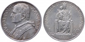 Città del Vaticano - Roma - Pio XI (Achille Ratti) 1929-1938 - 10 Lire 1934 Anno XIII - Gig. 16 - Ag
MB+

Shipping only in Italy