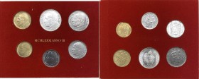 Città del Vaticano - Divisionale - Roma - Giovanni Paolo II (Karol Woityla) 1978-2005 - serie 1981 Anno III - composto da 6 valori - L 500 (Ag) - L 20...