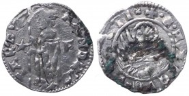 Venezia - Andrea Contarini Doge LX (1368-1382) Soldino tipo leone in soldo con stella nel campo del dritto davanti al Doge - Paol. 4 - Ag gr. 0,51 
M...