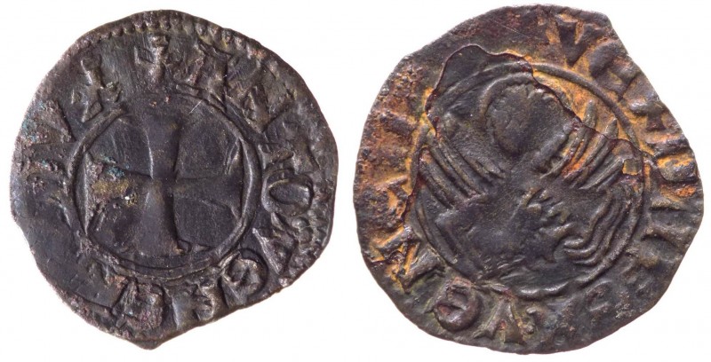 Venezia - Antonio Venier Doge LXII (1382-1400) Tornesello - Paol. 7 - Mi gr. 0,6...