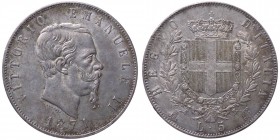 Vittorio Emanuele II (1861-1878) 5 Lire del II° tipo 1871 - Zecca di Milano - Gig. 42 - Ag
MB

Shipping only in Italy