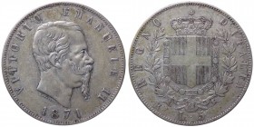 Vittorio Emanuele II (1861-1878) 5 Lire del II° tipo 1871 - Zecca di Roma - Gig. 43 - R - Ag
qBB

This item can be shipped from Italy all around th...