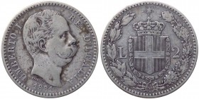 Umberto I (1878-1900) 2 Lire 1881 del I° tipo - Zecca di Roma - Gig. 25 - Ag
BB+

Shipping only in Italy