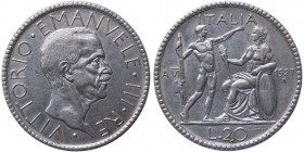 Vittorio Emanuele III (1900-1943) 20 Lire 1927 Anno VI "Littore" - Gig. 36 - Ag
BB/SPL

Shipping only in Italy