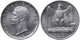 Vittorio Emanuele III (1900-1943) 5 Lire 1930 "Aquilotto" - Gig. 77 - Ag
qFDC

Shipping only in Italy