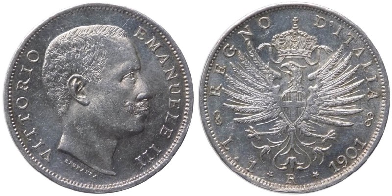 Vittorio Emanuele III (1900-1943) 1 Lira 1901 "Aquila Sabauda" - Gig. 127 - NC -...