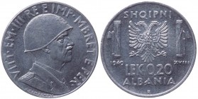 Albania - Vittorio Emanuele III (1900-1943) 0,20 Lek 1940 Anno XVIII - Gig. 13 - Ac-Ni - Eccezionale con fondi lucenti
FDC

Shipping only in Italy