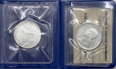 Moneta Commemorativa - Monetazione in Lire (1946-2001) 500 Lire 1974 commemorativa del 100° anniversario di nascita di Guglielmo Marconi - Gig. 416 - ...