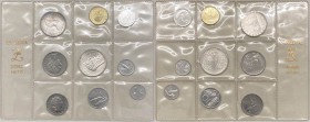 Divisionale - Monetazione in Lire (1946-2001) serie 1970 - composta da 9 valori - L 1000 "Roma Capitale" (Ag) - L 500 (Ag) - L 100 (Ac) - L 50 (Ac) - ...