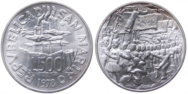 Moneta commemorativa - Nuova Monetazione (dal 1972) 500 Lire 1978 commemorativa ...