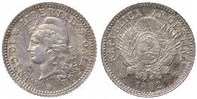Argentina - Repubblica Argentina (dal 1816) 10 Centavos 1882 - KM 26 - Ag
BB+

Shipping only in Italy