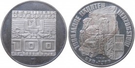 Austria - Moneta Commemorativa - Repubblica d'Austria (dal 1955) 100 Schilling 1976 commemorativo del 1000° anniversario della fondazione del Ducato d...