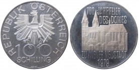 Austria - Moneta Commemorativa - Repubblica d'Austria (dal 1955) 100 Schilling 1979 commemorativo del 700°anniversario della fondazione della Cattedra...