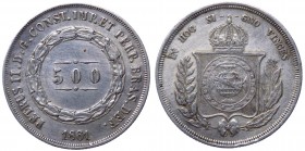 Brasile - Pietro II (1831-1889) 500 Reis 1861 - KM 464 - Ag
SPL

Shipping only in Italy