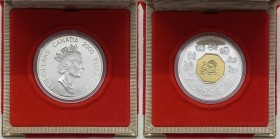 Canada - Moneta Commemorativa - Elisabetta II (dal 1952) 15 Dollari 2000 commemorativo del calendario cinese con l'anno del drago - KM 387 - Ag - Proo...