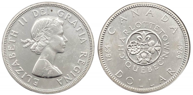 Canada - Moneta Commemorativa - Elisabetta II (dal 1952) 1 Dollaro 1964 commemor...