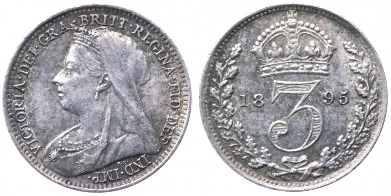 Gran Bretagna - Regina Vittoria (1837-1901) 3 Pence 1895 - KM 777 - Ag
SPL

W...