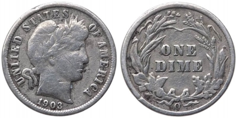 USA-Stati Uniti D'America - Stati Uniti d'America (dal 1776) 1 Dime 1903 O - zec...