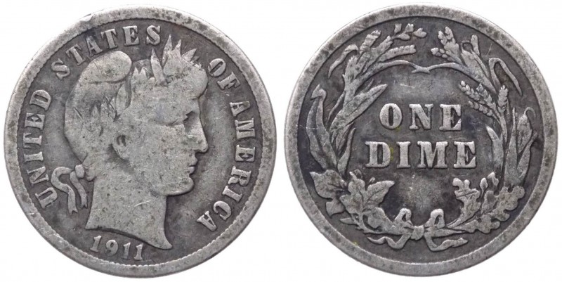 USA-Stati Uniti D'America - Stati Uniti d'America (dal 1776) 1 Dime 1911 - KM 11...