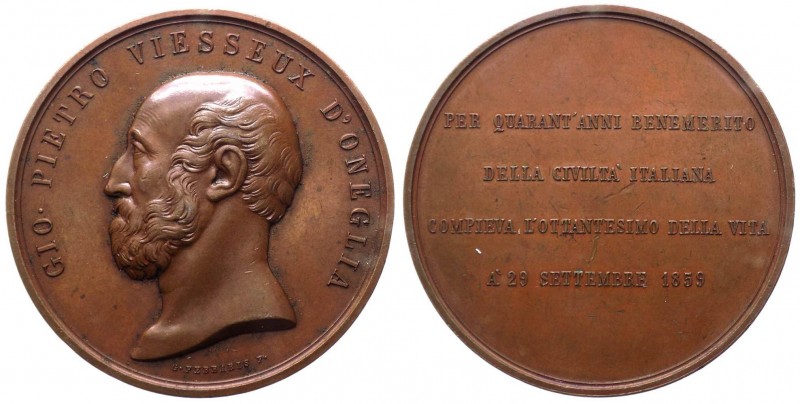 Medaglia emessa il 29-09-1859 commemorativa dell' ottantesimo compleanno di Giov...