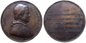 Pio IX (Giovanni Maria Mastai Ferretti) 1846-1878 - medaglia straordinaria emessa il 05-09-1857 dalla Presidenza di Roma e Comarca e celebrativa del r...