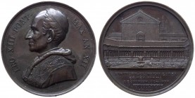 Leone XIII (Vincenzo Gioacchino Pecci) 1878-1903 medaglia straordinaria emessa il 29-06-1889, Anno XII commemorativa delle operazioni di restauro del ...