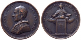 Leone XIII (Vincenzo Gioacchino Pecci) 1878-1903 medaglia straordinaria emessa il 24/12/1900 a ricordo dell'apertura della Porta Santa e dell'Anno San...