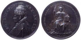 Leone XIII (Vincenzo Gioacchino Pecci) 1878-1903 medaglia annuale emessa il 29-06-1902 commemorativa del XXV anno di Pontificato - Bartolotti E 902 no...