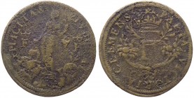 Francia - Enrico II (1547 - 1559) gettone - D/ PARTA VICTORIA CLEMENS lettera E coronata e tra cornucopie - R/FELICITAS [....] - AE gr. 3,41 
B

Sh...