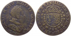 Francia - Luigi XIII (1610-1643) gettone - D/ GRATVM . QVO . SOSPITE . COELVM - busto del re corazzato a destra - sotto, arabeschi - R/ LVDOVICVS. XII...