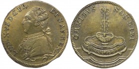 Francia - Luigi XVI (1775-1791) gettone prodotto a Norimberga - 1791 - D/LVD. XVI. D. G. FR. ET. NAV. REX. - busto a destra sotto al busto REICH - R/ ...