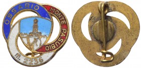 Tema militare - Spilla del Sacrario Militare di Monte Pasubio - AE con decorazione smaltata gr. 3,97 Ø mm 22 
FDC

Worldwide shipping
