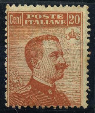 ITALIA REGNO - 1916 Vittorio Emanuele III - (107) - Cat. 200 €
(**)/Nuovo senza...