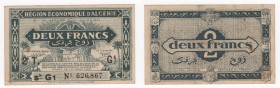Algeria - Regione economica dell'Algeria - 2 Francs 1944 - Serie G1 n°626,867 - P99a - Pieghe / Macchie
n.a.

Shipping only in Italy