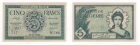 Algeria - Banca dell'Algeria - 5 Francs 16/11/1942 - "Occupazione Alleata" - Serie W782 n°747 - P91
n.a.

Shipping only in Italy